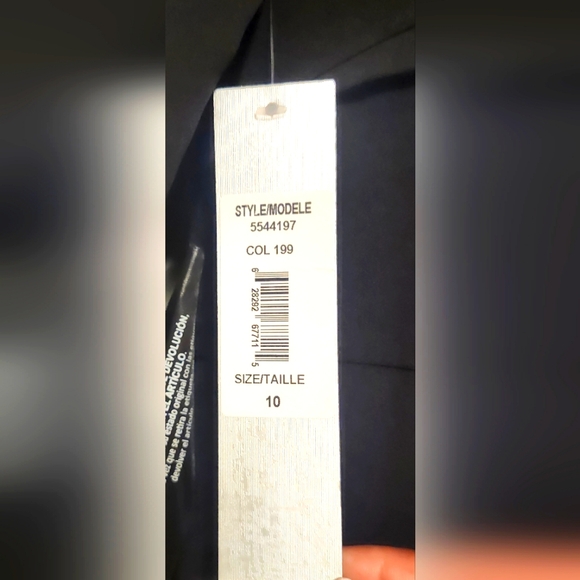 Kay Unger Black Crepe Walk Thru One-Shoulder Jumpsuit Size 10 NWT - Picture 8 of 9